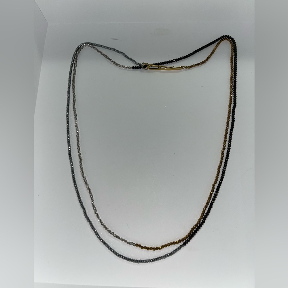 India Hicks beaded layered necklace